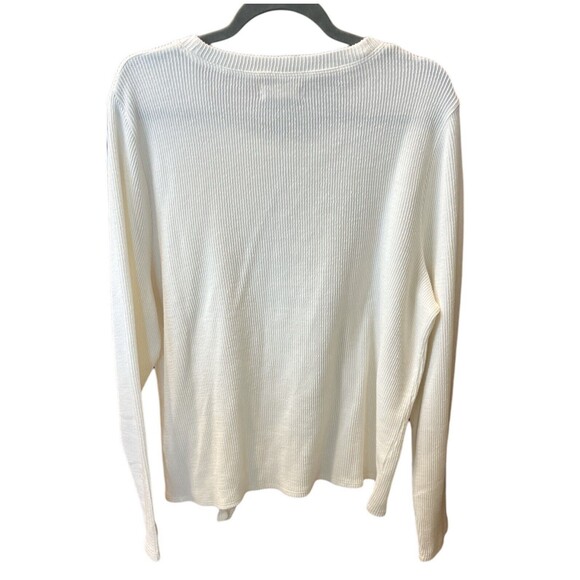 Madewell Texture & Thread Jacquard Knot Front Top Women Size XXL Bright Ivory - Picture 4 of 10